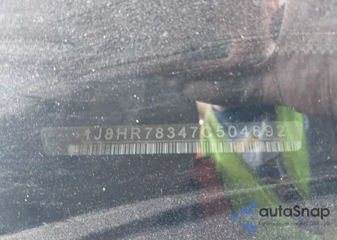 2007 Jeep Grand Cherokee Srt8 из США, поврежденный, VIN 1J8HR78347C504892